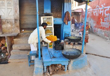 preparing nice street food